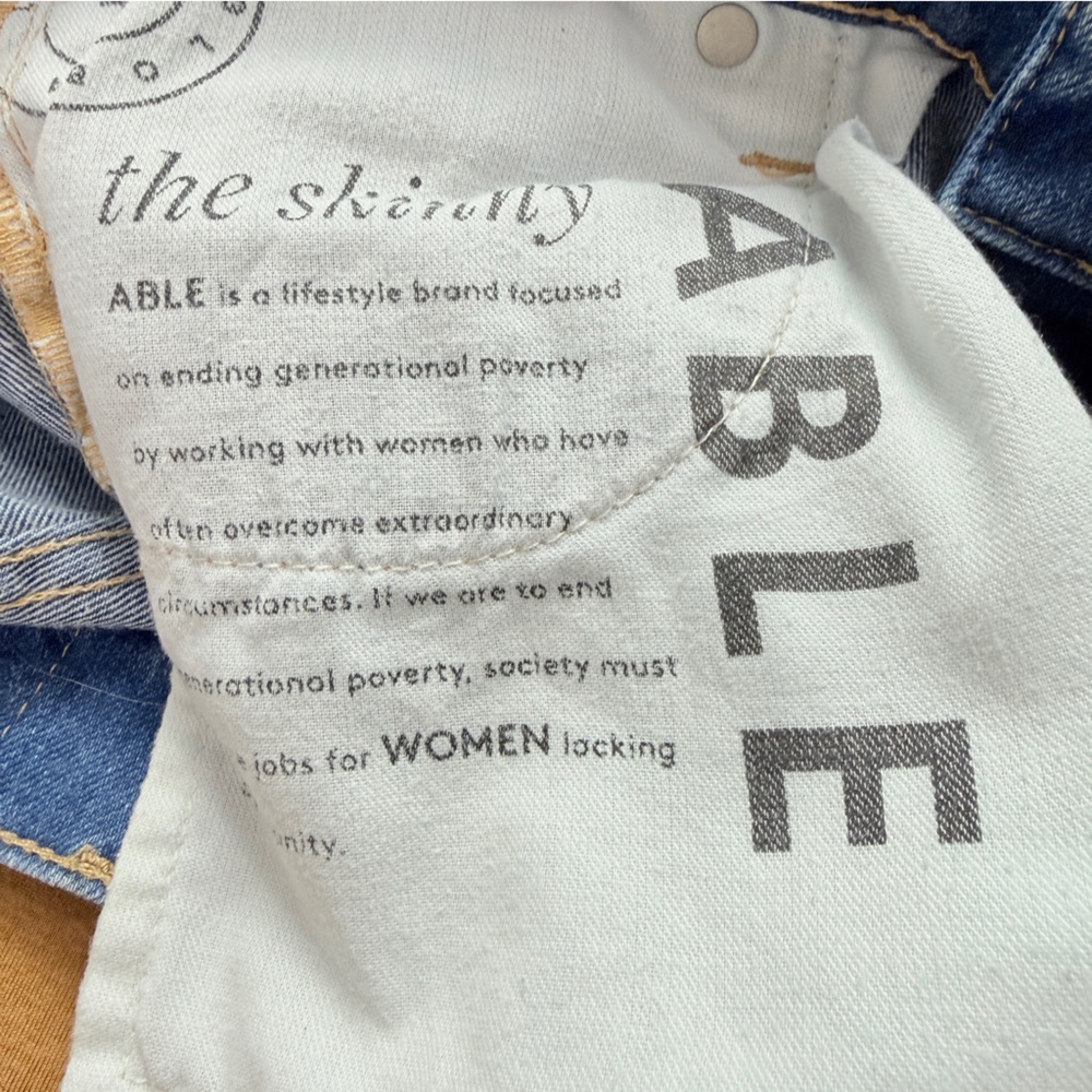 Able High Rise Blue Skinny Jeans - Picture 9 of 10